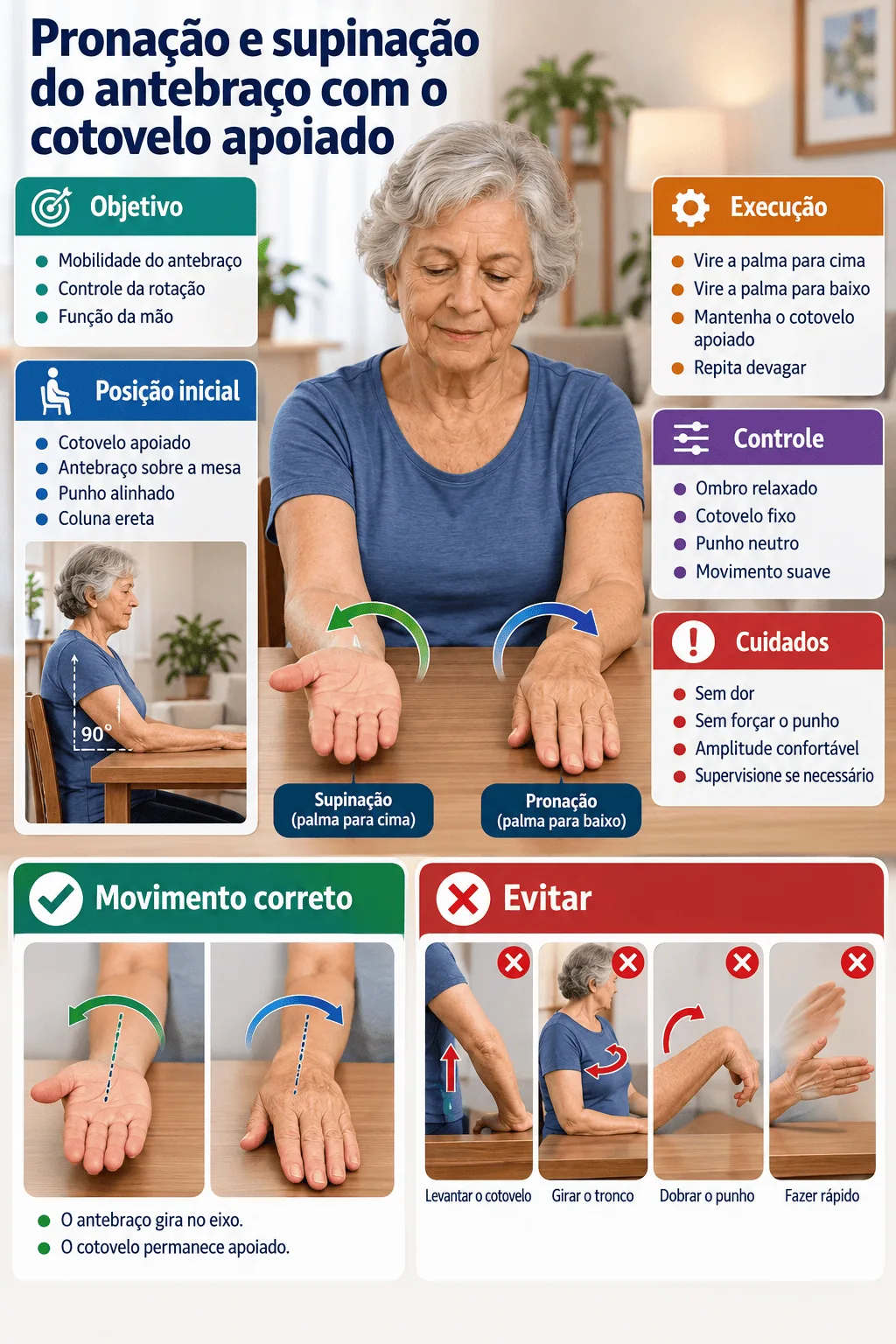 Ficha visual de Fisioterapia Geriátrica Domiciliar
